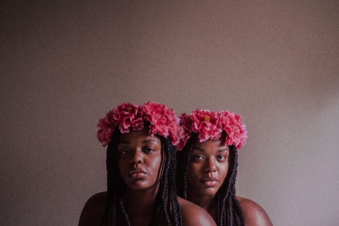 Identical black twins