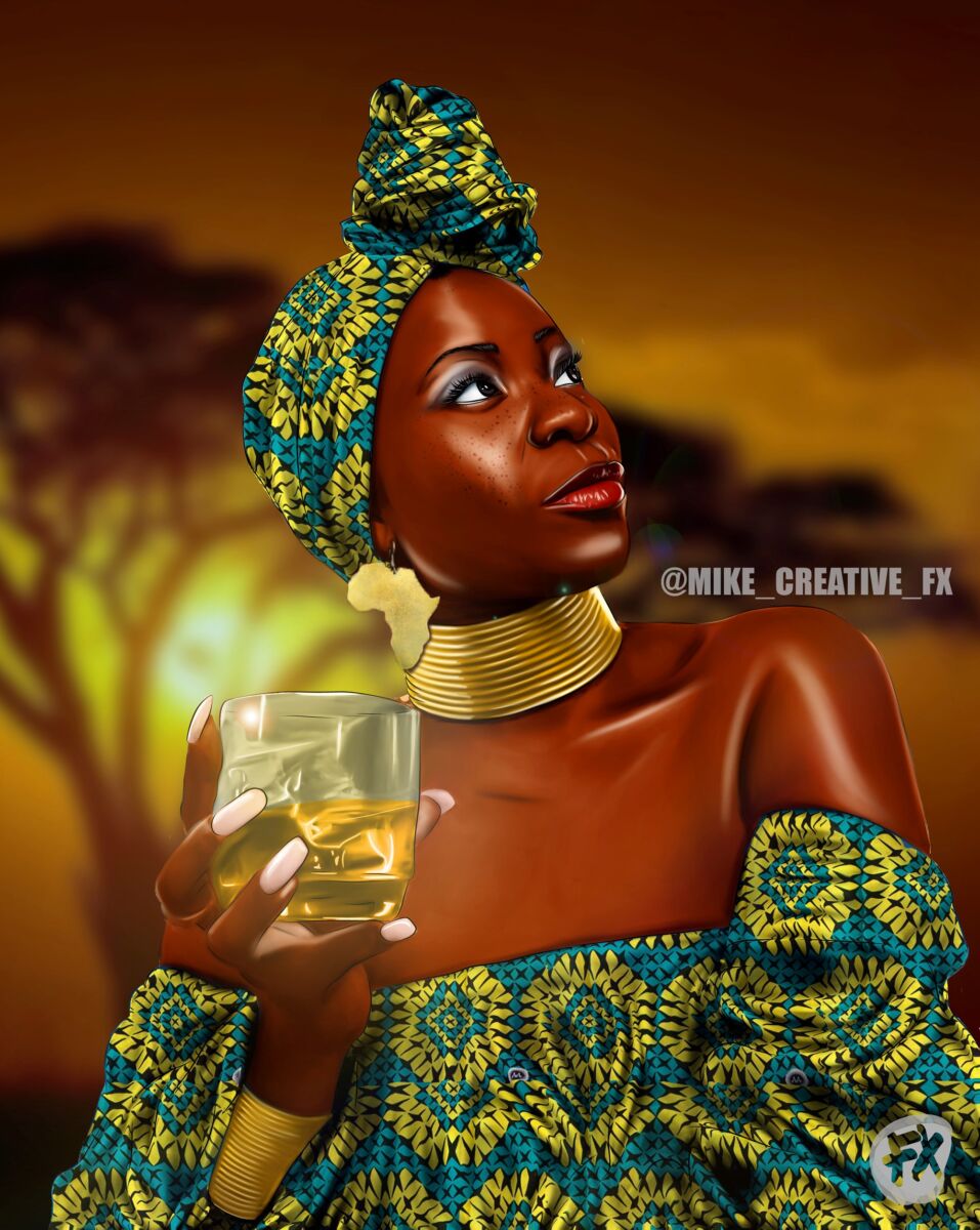 African artist Mike Chuluka