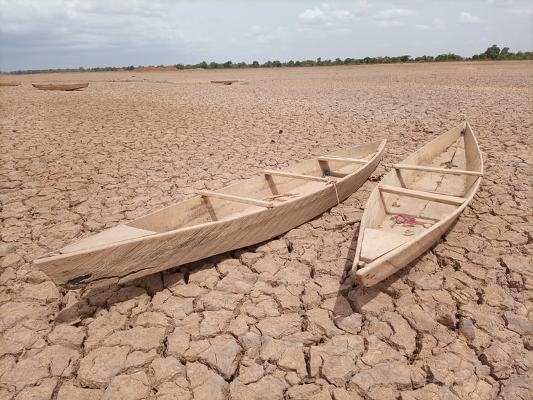 Burkina Faso dry lake